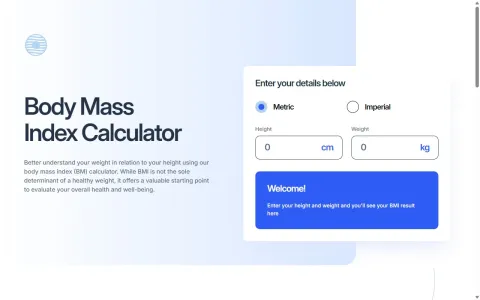 Screenshot del progetto bmi calculator